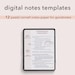 Digital Note Taking Template | Goodnotes Paper Template | 12 Digital ...