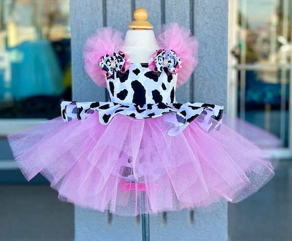 Cow print baby girl clothes clearance