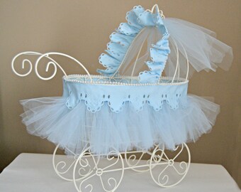 baby carriage vintage baby shower cardholder gold wire etsy
