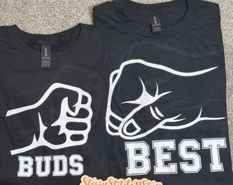 Camiseta "Best Buddy", regalo para el Día del Padre, camiseta a juego para papá y amigo, conjunto de camisetas "Daddy and Me"
