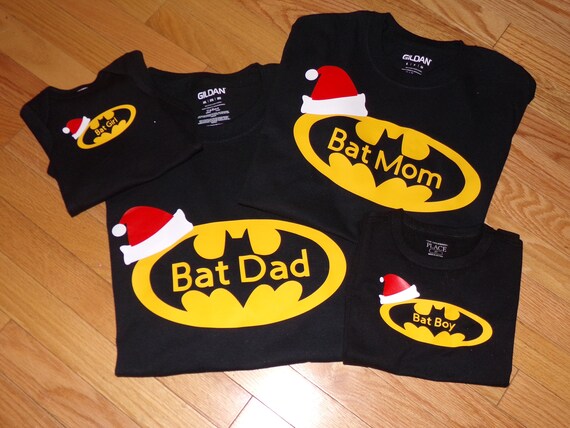 Batman Family Christmas Shirt Superhero 