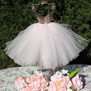 Rose Gold 23inch Princess Ballerina TuTu Centerpiece, Bridal Centerpiece, Sweet16/Quinceañera, Princess Decoration, Wire DressForm Mannequin