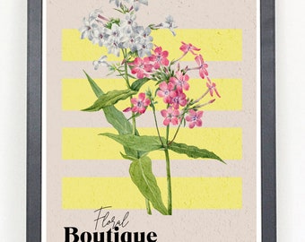 Floral Boutique Flower poster print