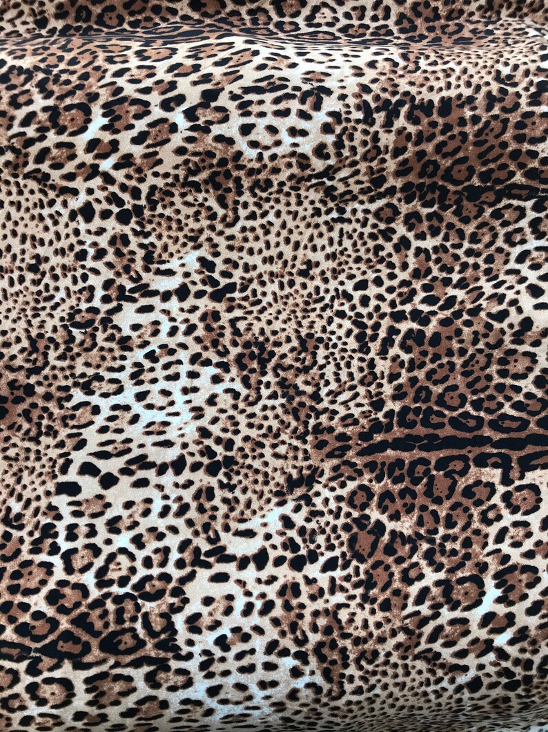 easy to sew fabric Bummies 4 way stretch fabric ANIMAL print Double brushed poly fabric by the yard Cheetah animal print leggings