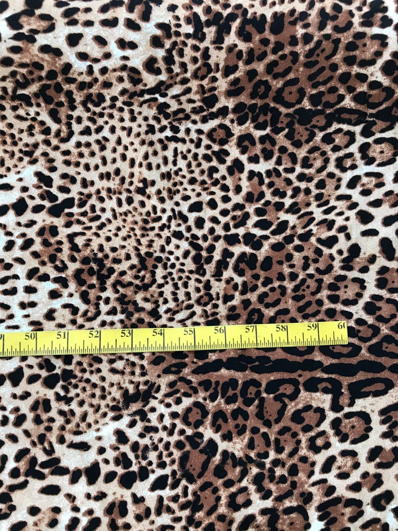 easy to sew fabric Bummies 4 way stretch fabric ANIMAL print Double brushed poly fabric by the yard Cheetah animal print leggings