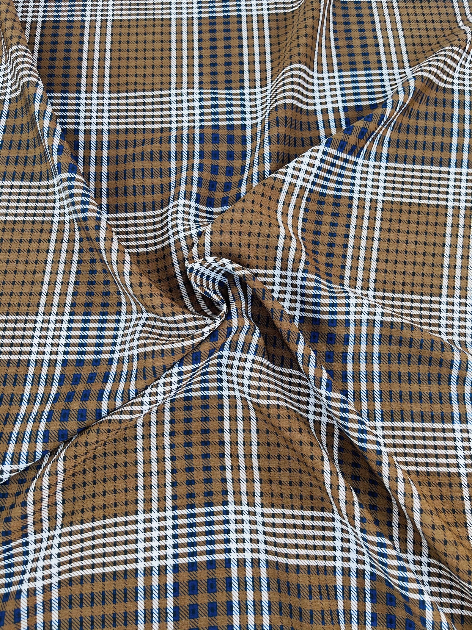 PEACHSKIN FABRIC Bulk Stock / plaid zwei getönte Druck / zeigt | Etsy