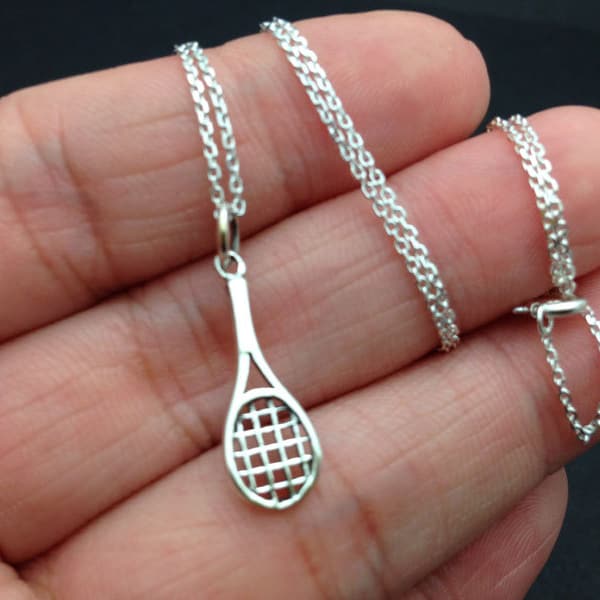 Tennis Racket Necklaces Etsy
