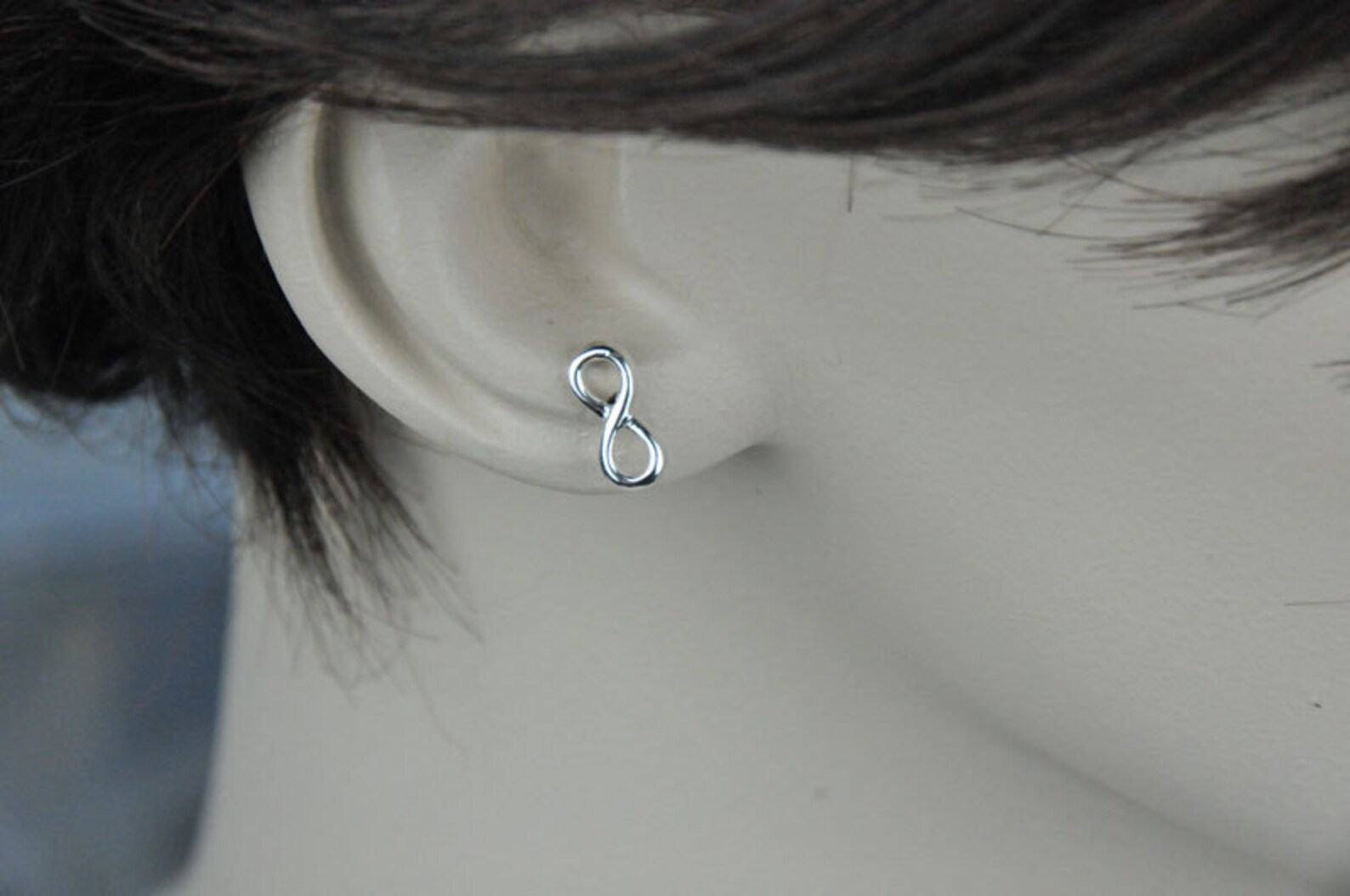 Sterling Silver Infinity Post Earrings Infinity Studs Etsy