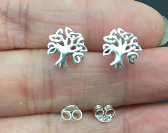 925 Tree Of Life Stud Earrings/Sterling Silver Tree of Life Earrings,Tree of Life Jewellery, Tree Stud Earrings 925Tree