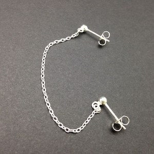 All 925 Sterling Silver Cartilage Chain - Sterling Silver single cartilage, helix, tragus, rook