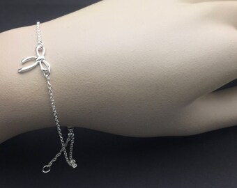 Toda la plata de ley - pulsera de arco, pulsera inspirada en la celebridad, pulsera de moda