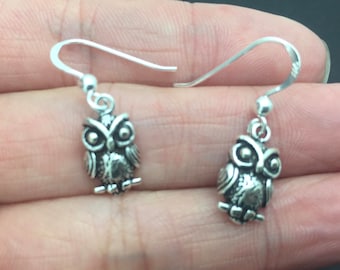 925 sterlingsilver, ugglaörhänge, kaninörhängen, känsliga öron minimalistisk minimalism minimalistisk, hängande örhänge