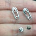 Tiny sterling Silver Safety Pin Post stud Earrings, cartilage, tragus 