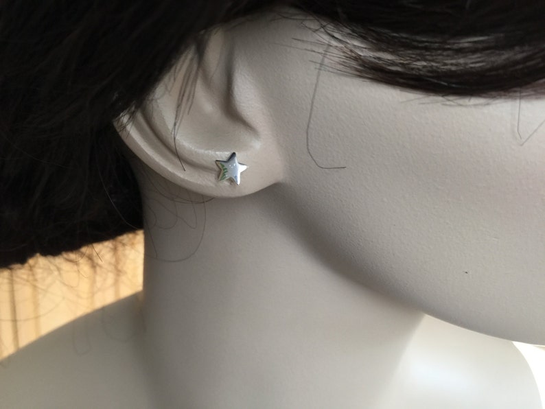 tiny moon earrings