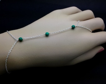Slave bracelet - sterling silver slave bracelet, hand bracelet, delicate slave bracelet, finger to wrist bracelet, body jewelry