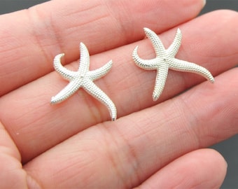 Sterling Silver Starfish studs  Earrings - Tiny Starfish  studs  Studs -  Starfish  studs post earring, cartilage stud, helix, tragus