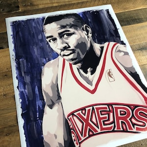 Allen Iverson PREMIUM SERIES 16x20 Print