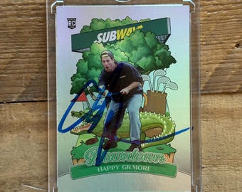 Carte à collectionner IP Happy Gilmore x Adam Sandler Holo Golf Series signée - PREUVE