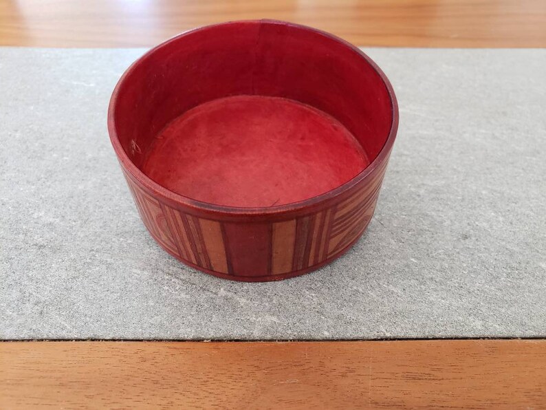 Vintage Tuareg leather jewelry box.