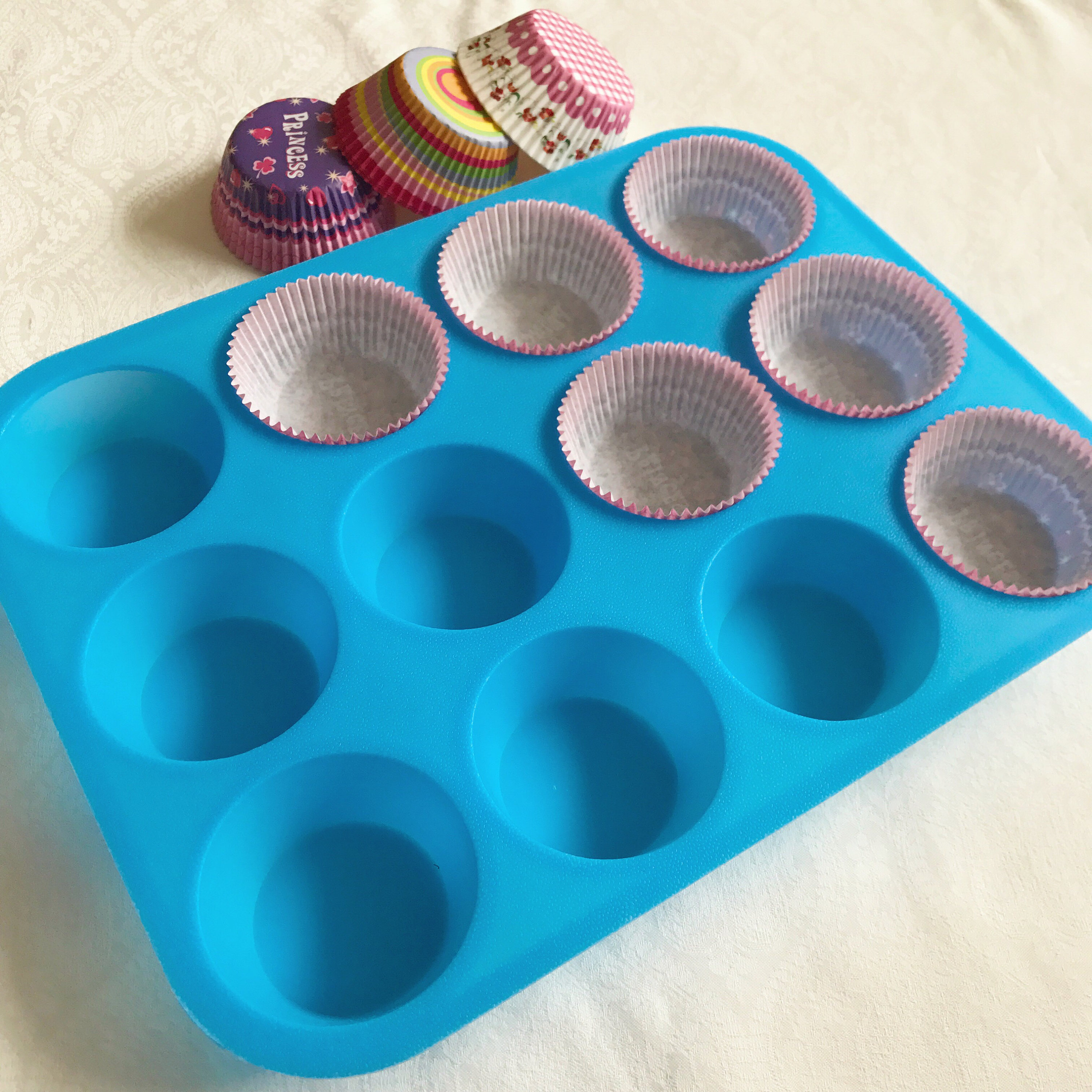 12 Cupcake Bakeware Flexible Silicone Mold Muffin Mold muffin Etsy