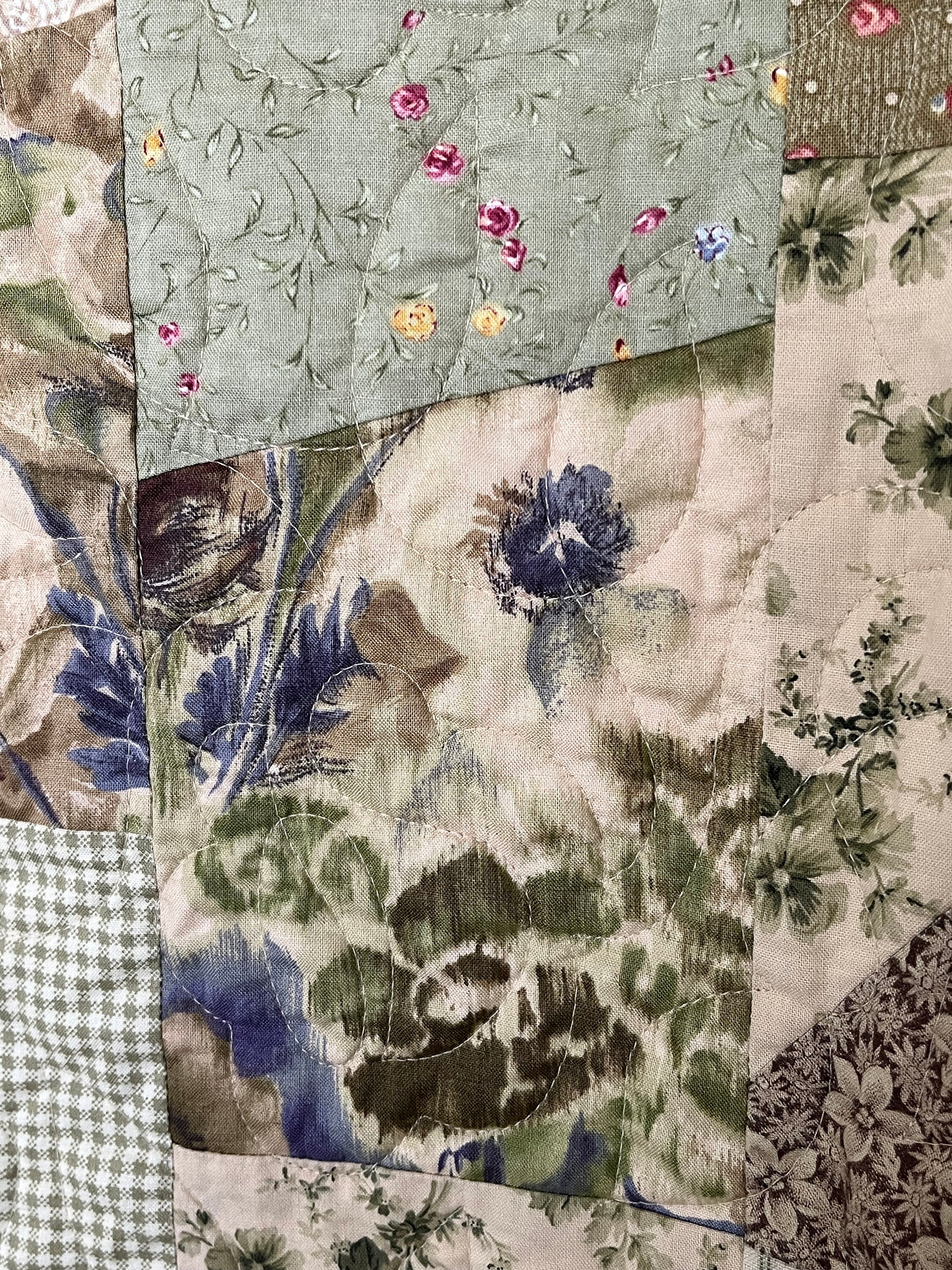 She is Intricate patchwork quilted coat