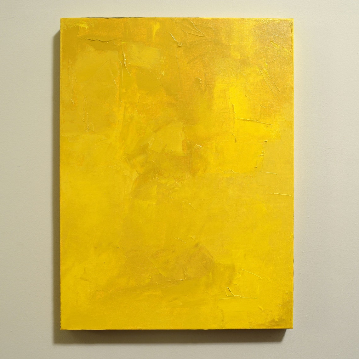 Yellow Abstract Painting 18 x 24 Acrylic Etsy