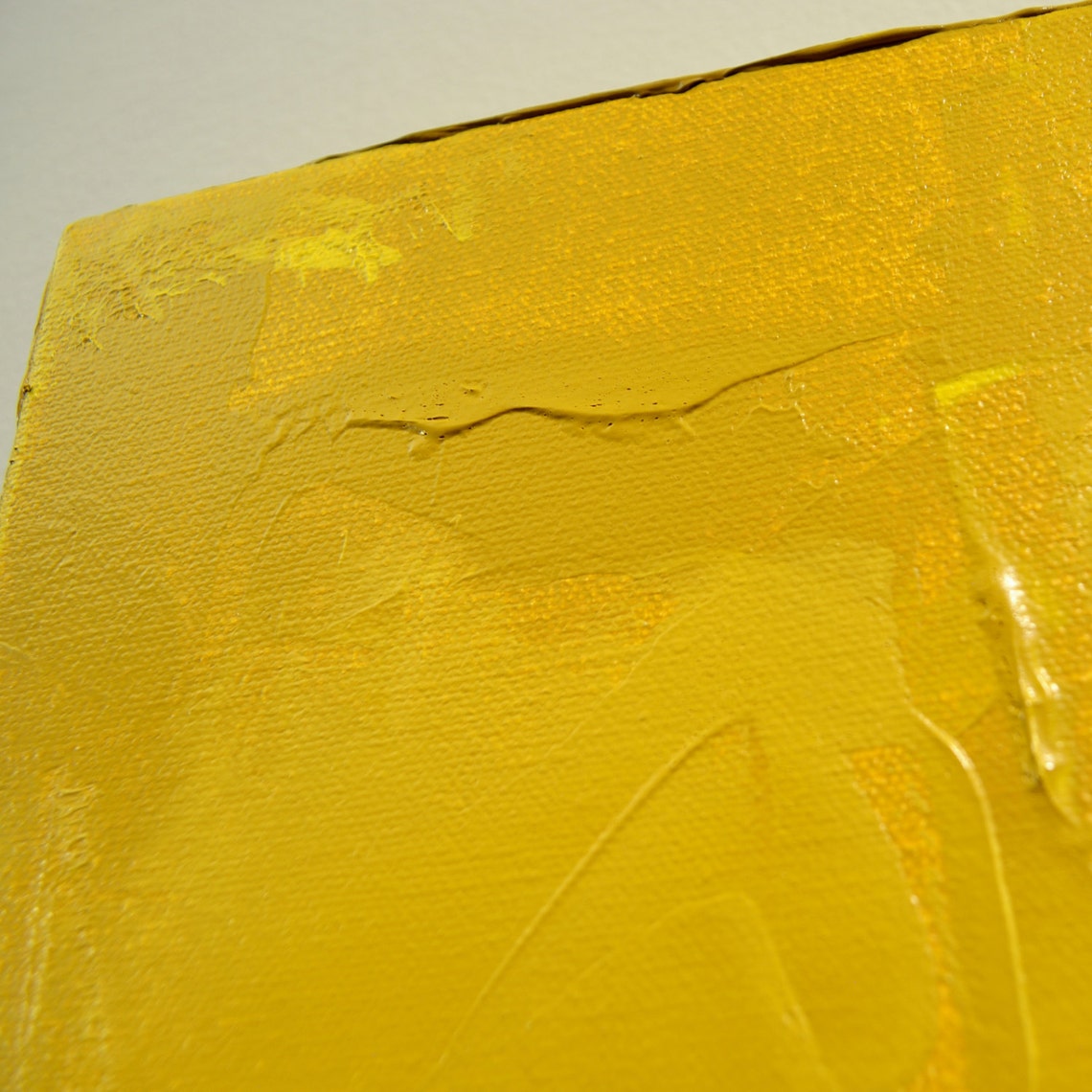 Yellow Abstract Painting 18 x 24 Acrylic Etsy