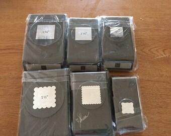 New Stampin' Up! Scalloped Punch, Circle Punch, Square Punch, Paper Punch Assortment Varoius sizes, Most Retired