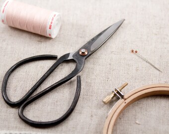 General Purpose Craft Scissors - Household Scissors - Primitive Black Steel Shears - Chinese Scissors - Bonsai Scissors - Multipurpose snips