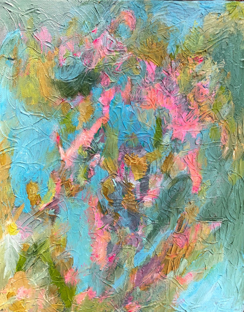 Abstract Painting Original Small Canvas Modern Fine Art Wall Decor