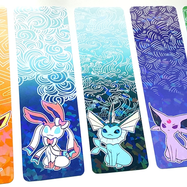 Holo Eeveelution Bookmarks **NEW EEVEE**