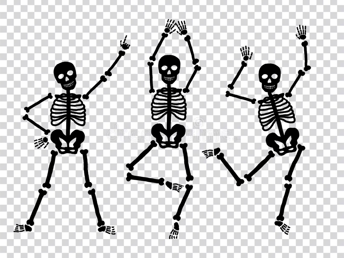 Dancing Skeletons Digital PNG File - Etsy