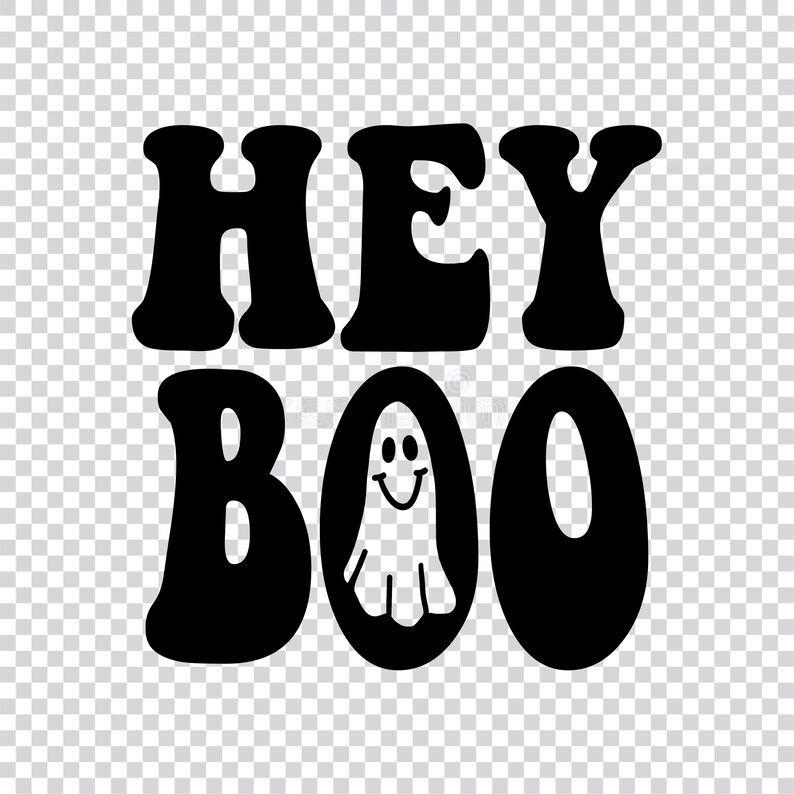 Hey Boo Draw Cute Hey Boo Ghost Digital PNG + SVG Download - Etsy