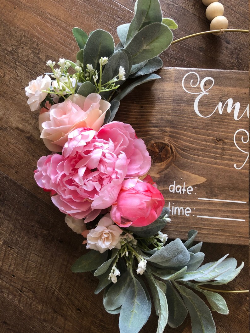 Floral Hospital Door Hanger Etsy