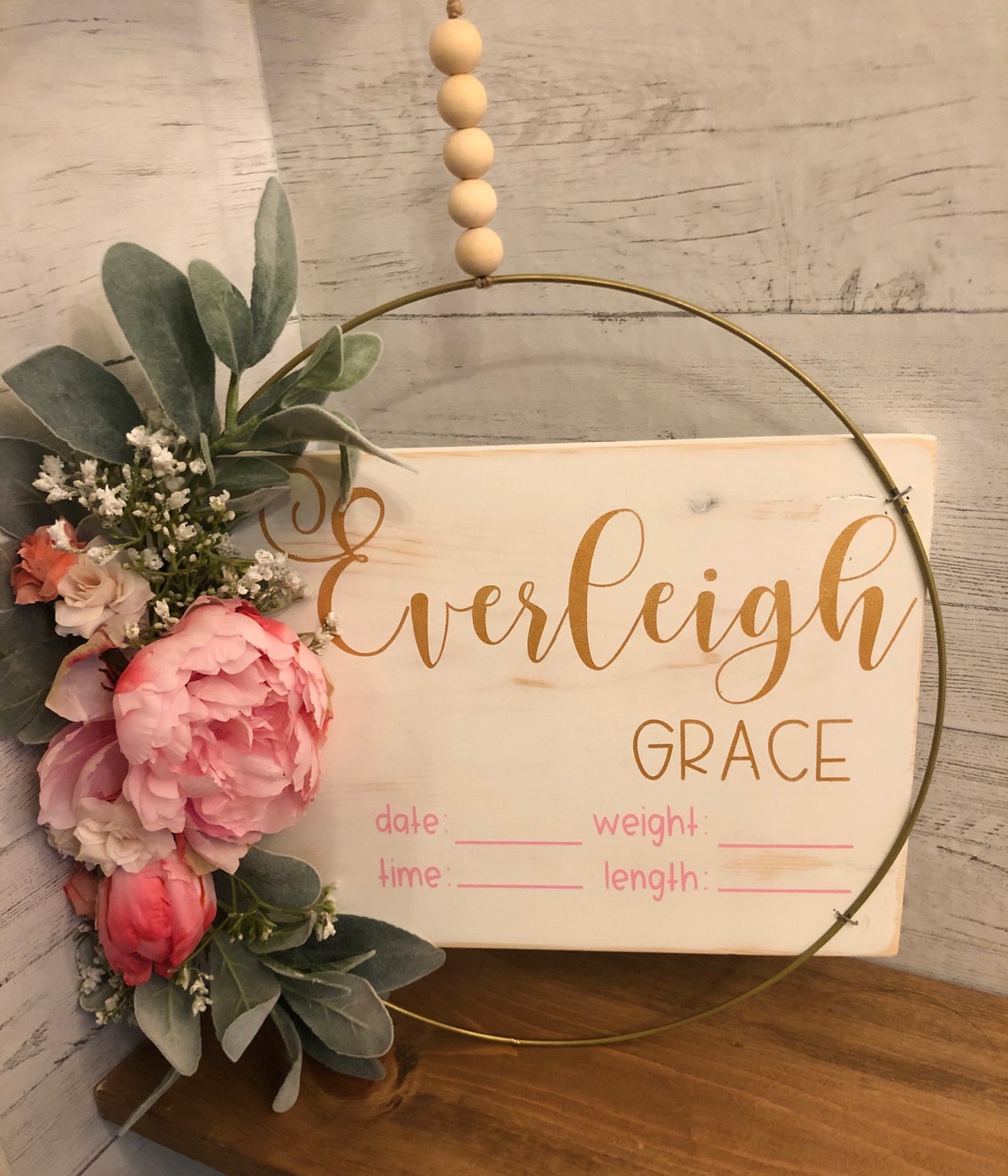 Floral Hospital Door Hanger Etsy