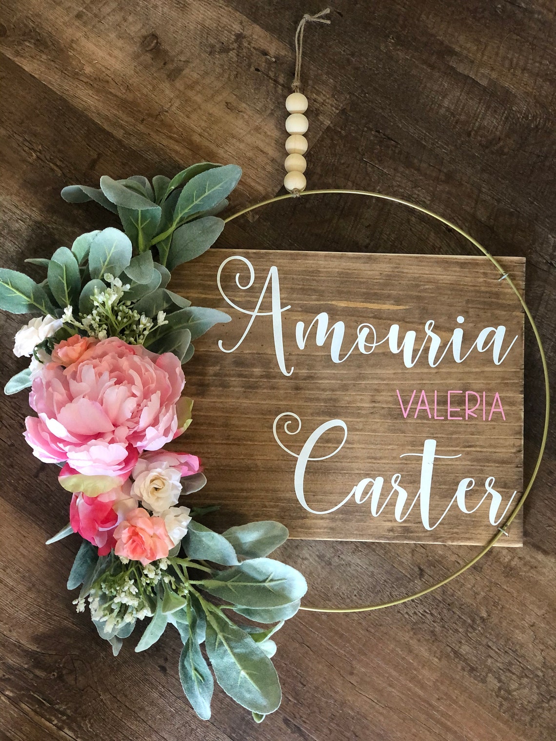 Floral Hospital Door Hanger Etsy