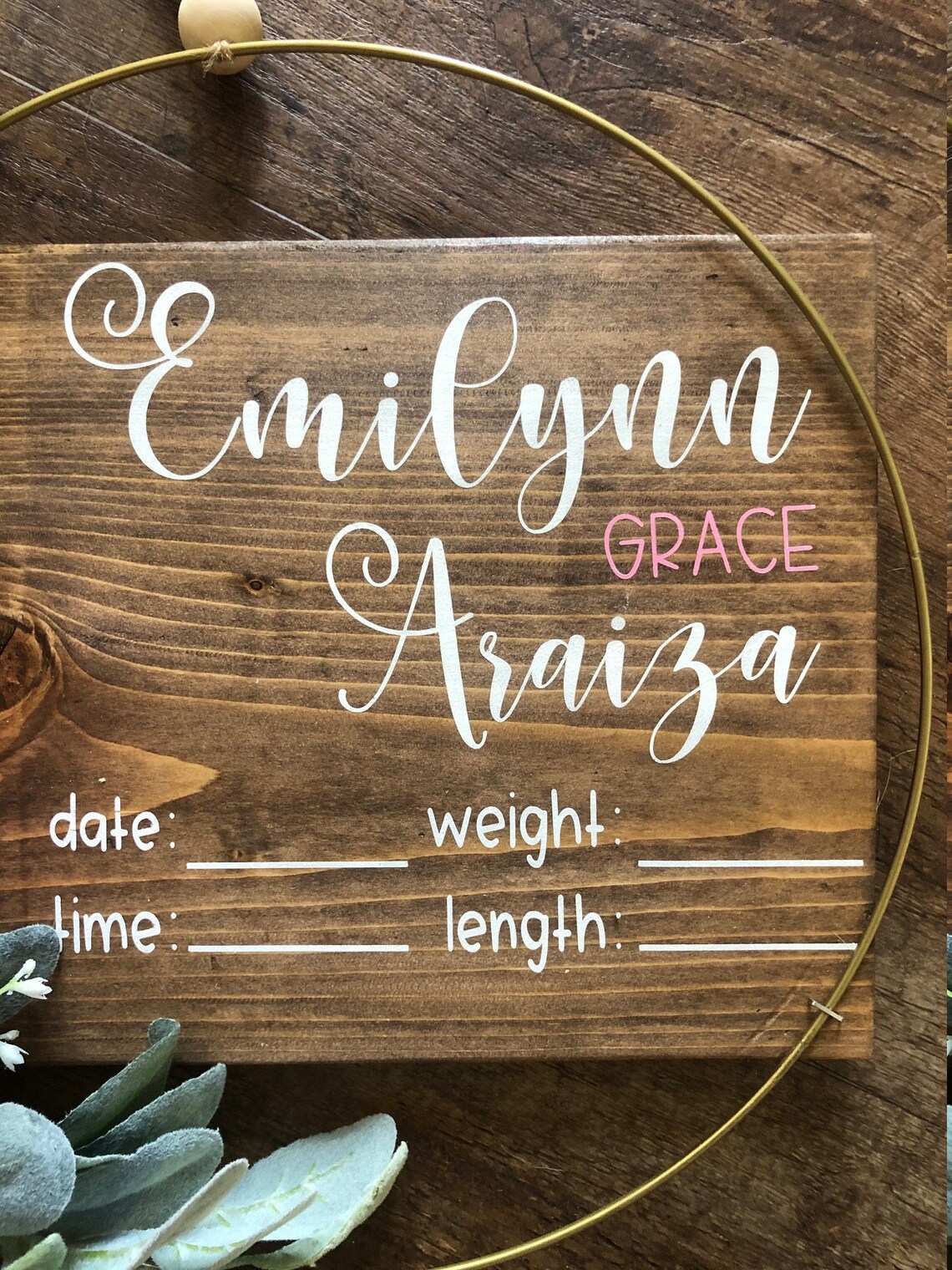 Floral Hospital Door Hanger Etsy