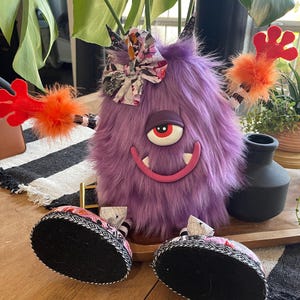 Monster Wreath Attachment, Halloween Wreath, Door Hanger