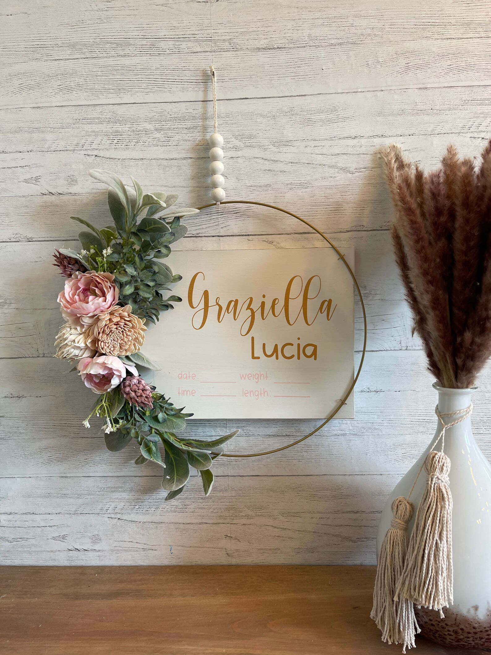 Floral Hospital Door Hanger Etsy