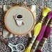 Disney Needle Minder - Wall-e - Eve- Pixar - Cute - Nerdy Modern - Cross Stitch