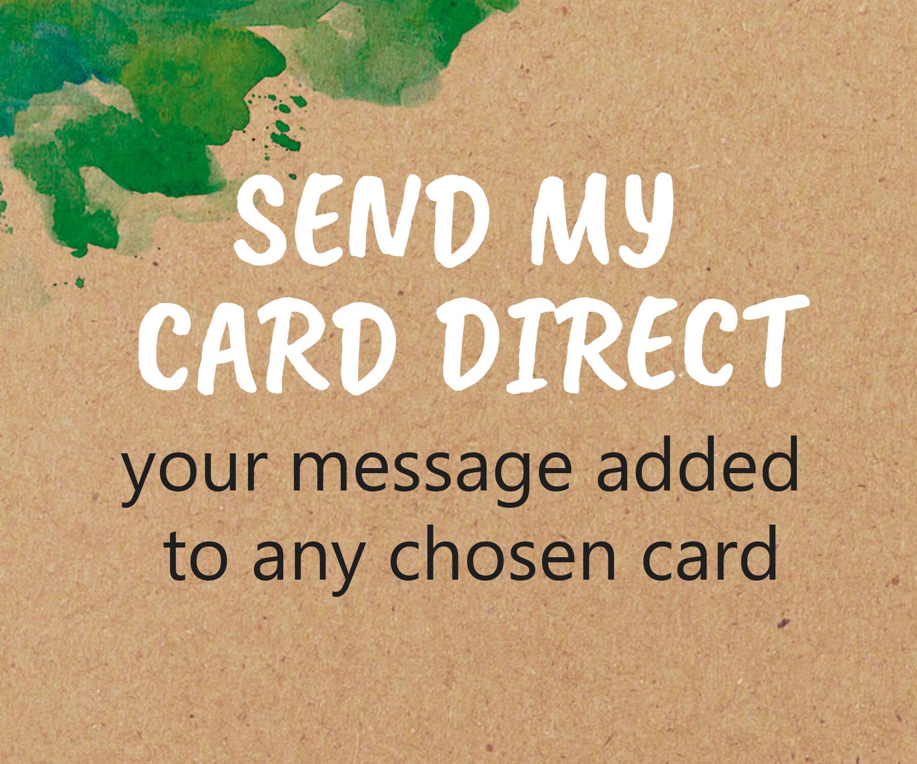 Send Card Direct with Custom Message Etsy