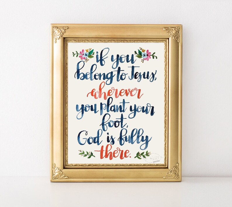 Housewarming Gift Inspirational Quote Christian Wall Decor Etsy