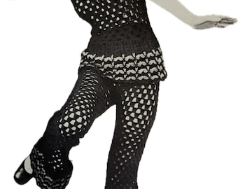 Vintage CROCHET PATTERN  Women’s Top and Pant Set #417 PDF digital download