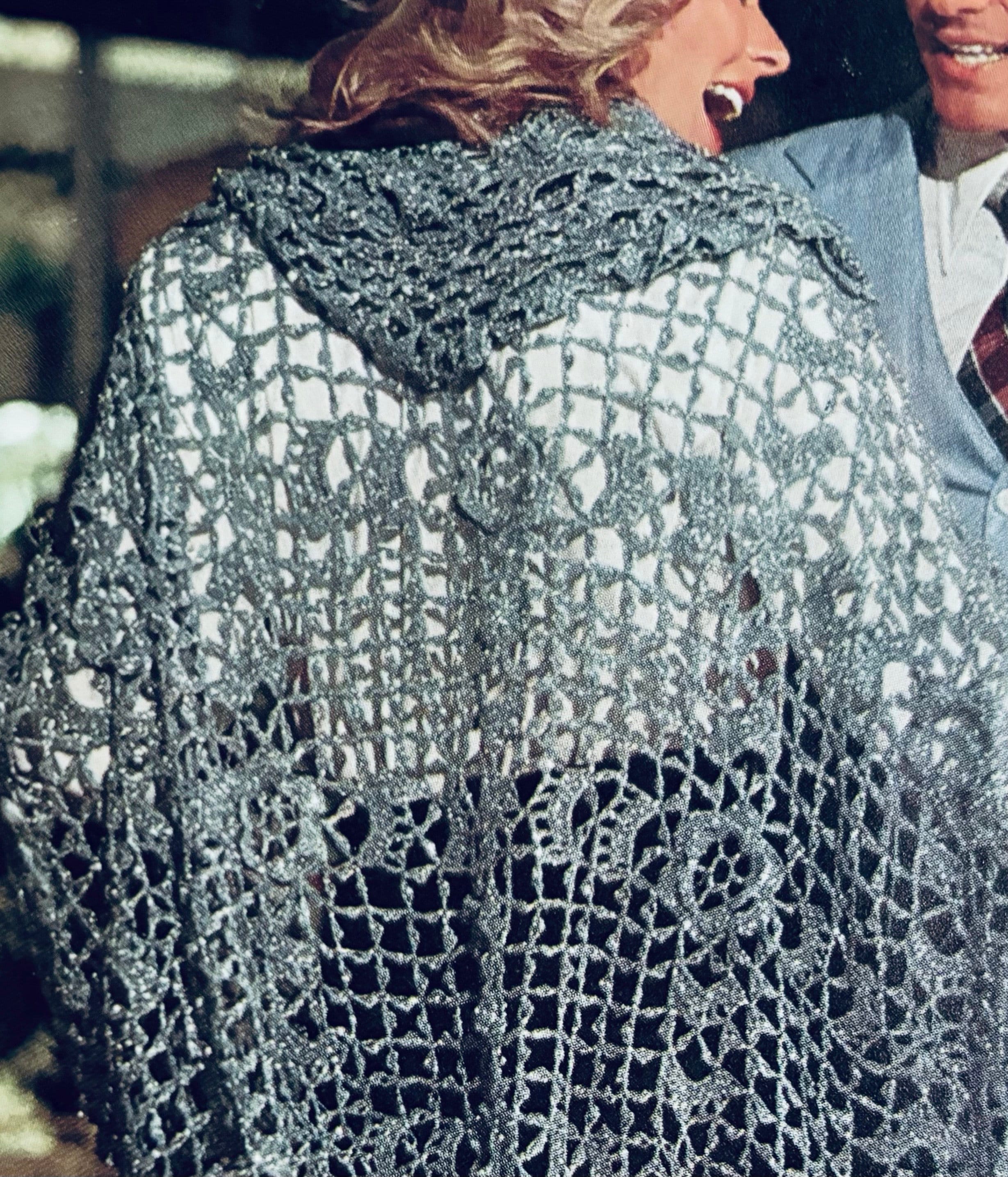 Vintage Hooded Irish Shawl from the 1970s