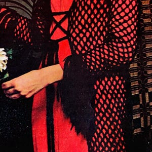 Vintage CROCHET PATTERN 1970s Long Mesh Coat/Vest #559 PDF Digital Download