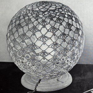 CROCHET PATTERN Vintage Lacy Lamp Cover/Shade Pattern. PDF Digital download
