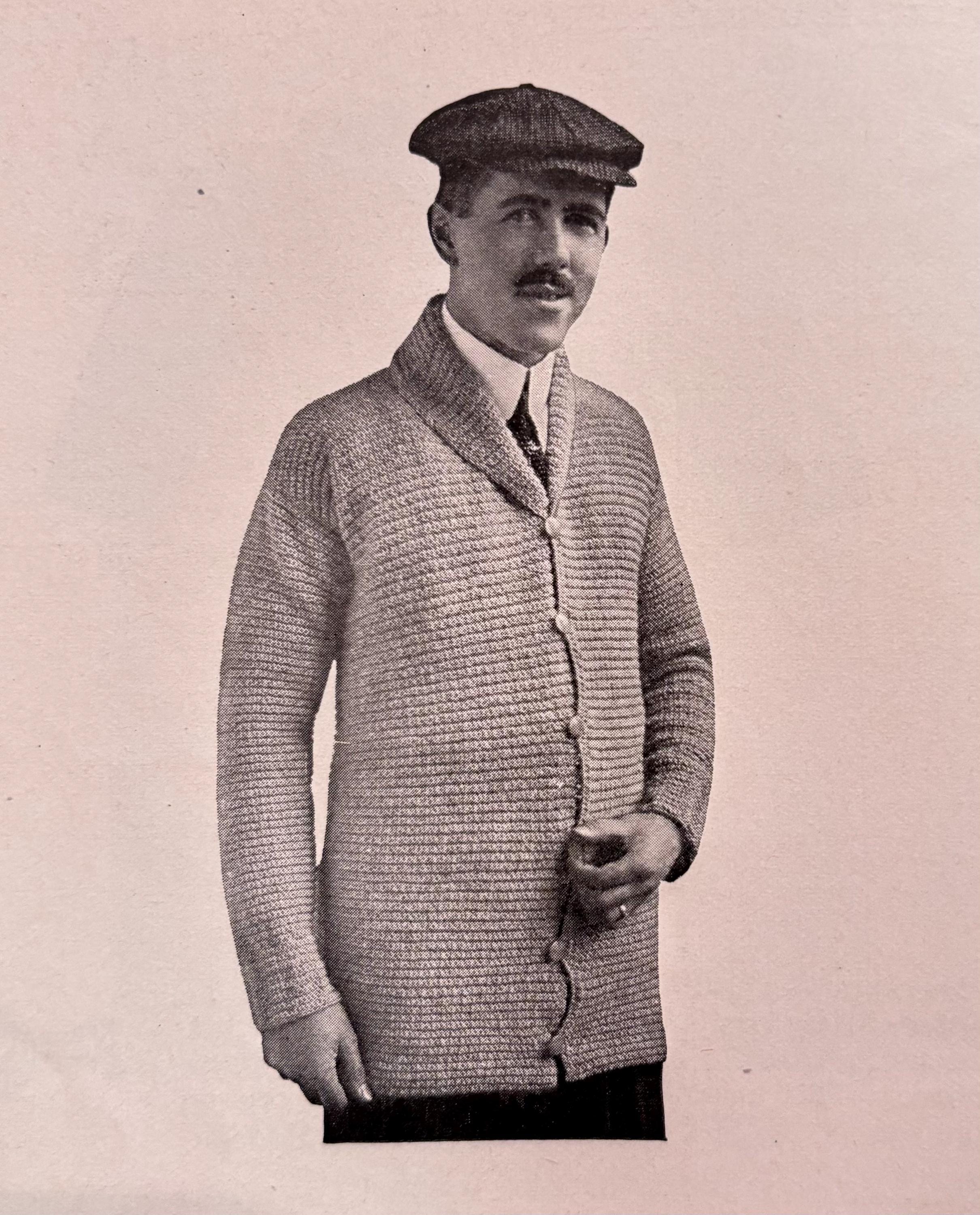 39 Crochet Sweater Patterns for Men You Can Wear Year After Year 35 Vintage Crochet Men's Sweater/Cardigan Pattern #285
