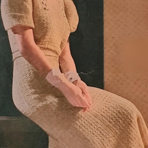 slim fit dress slacks 1940s Pattern, Evening/Bridal Gown, Halter Neck Dance Dress main image 1