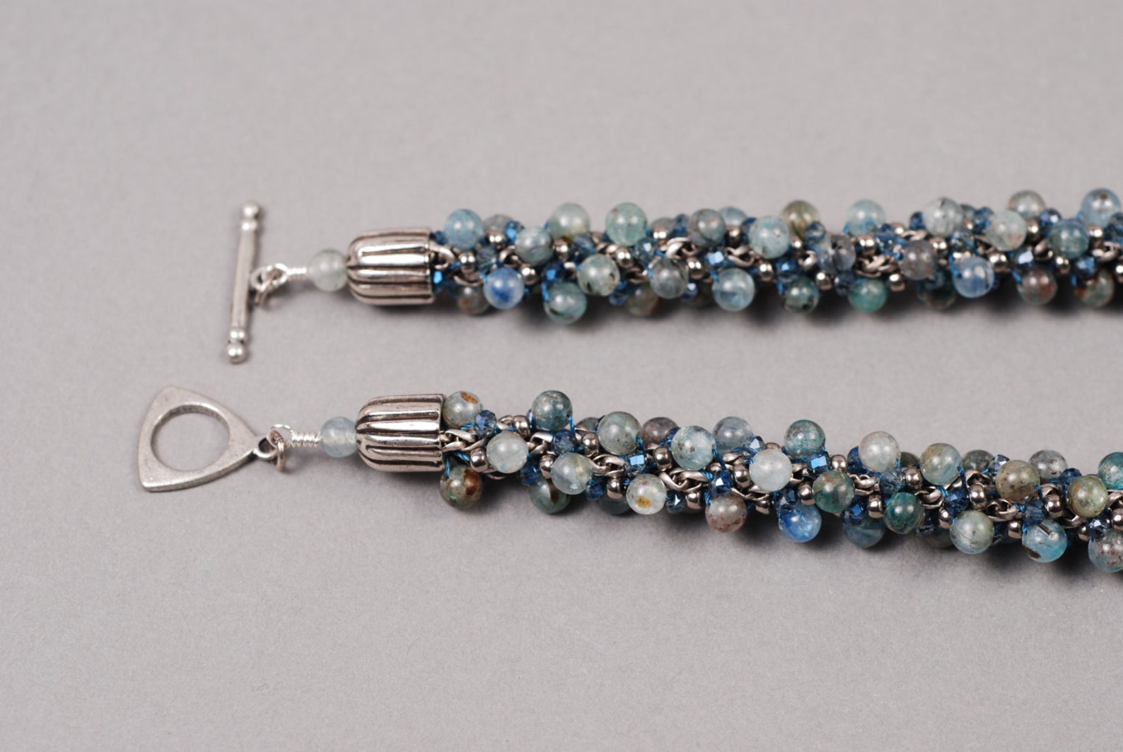 Blue Kyanite Kumihimo Necklace Kumihimo Necklace Kumihimo Etsy