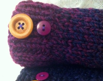 Gants de bras en marbre violet